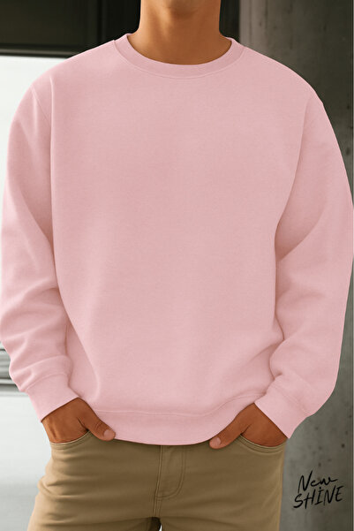New Shine سويت شيرت بياقة دائرية غير مطبوع