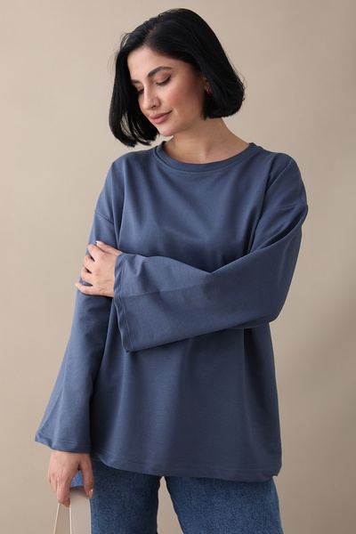 InStyle Оверсайз з широкими рукавами, антрацитовий світшот