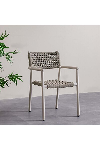 Danube Home Apex Rope Chair – Modern Lounge & Patio Chair with Durable Rope Weave, Luxury Comfort