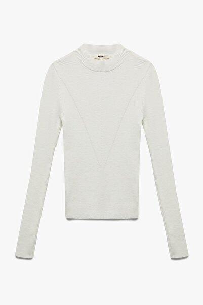 Koton Women's / Girls' Ecru Sweater (Model Code:6Wak90032Ht010)