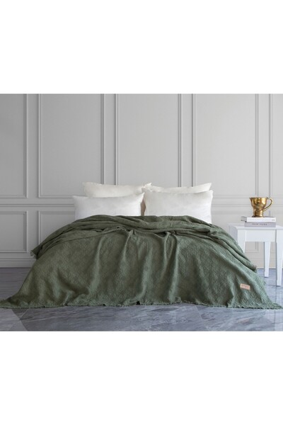 Dantela Покривало з візерунком Notte Fitilli - хакі