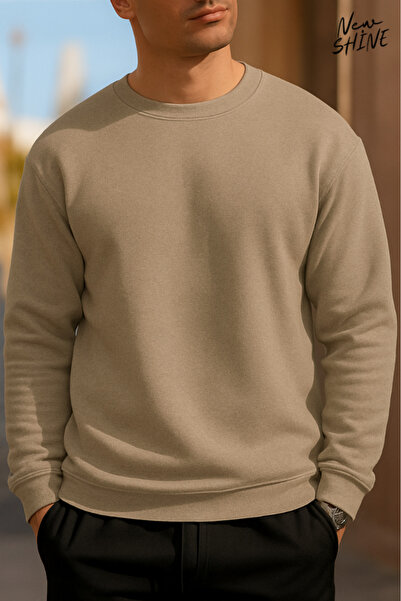 New Shine Світшот без принта з велосипедним коміром