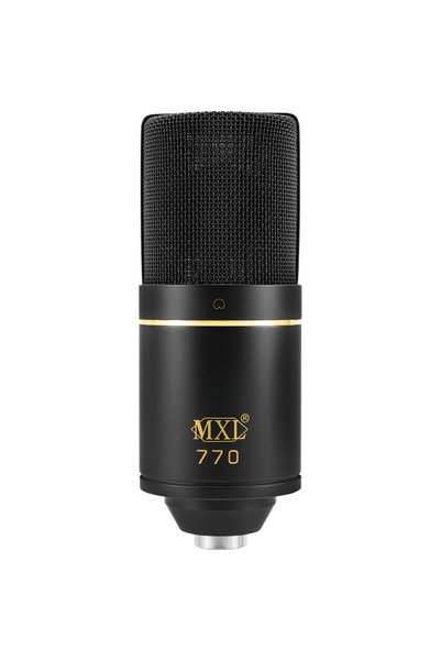 MXL ميكروفون مكثف قلبي الشكل 770، سلكي، رمادي