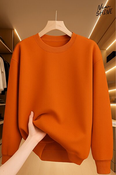 New Shine سويت شيرت بياقة دائرية غير مطبوع