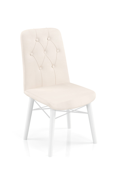 Desire JENA Chair modern, white leg, babyface textile suitable kitchen,living room, cafe - Furniture