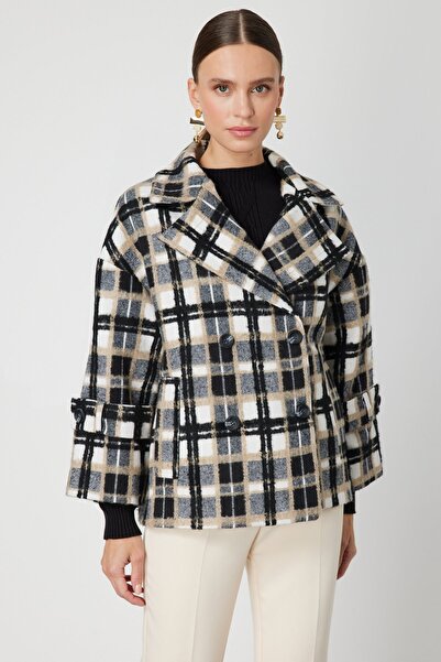 Mi Pret a Porter Mi Düğme Detaylı Kaban