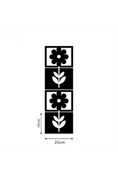 4 Parça Bohem Tarzı Geometrik Ahşap Duvar Dekoru