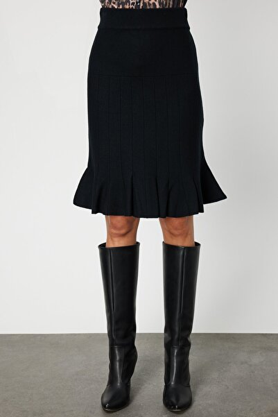 ON Pleated Skirt Above Knee Knitwear Skirt