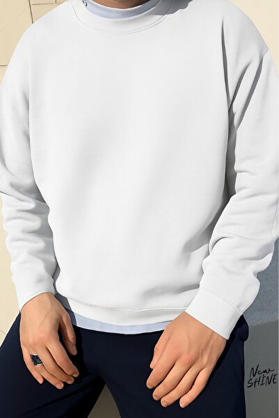 New Shine سويت شيرت بياقة دائرية غير مطبوع