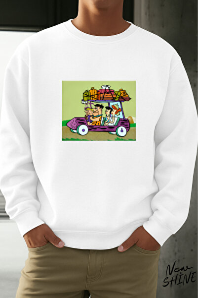 New Shine سترة بياقة دائرية من عائلة Çakmaktaş مطبوع