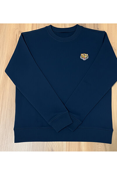 YusGos Unisex Men/Women High Quality Tiger Embroidered Cotton Hooded Crew Neck Sweatshirt