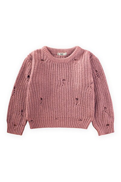 Cigit Thessaloniki Knitwear Sweater 2-8 Years Dusty Rose
