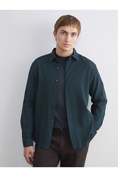 LC Waikiki Lcw Vision Regular Fit Long Sleeve Gabardine Men's Shirt