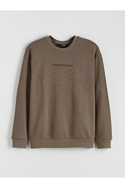 LC Waikiki XSIDE guler rotund Hanorac gros pentru bărbați cu broderie tricou