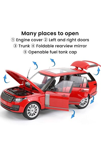Colorland Pullback Range Rover Vogue Die‑Cast 1:18 Scale CZ801A Toy (Ages 6+)