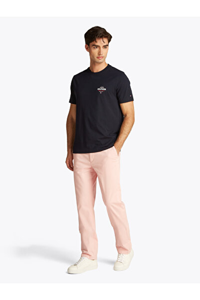 Tommy Hilfiger Men Desert Sky Logo Crew Neck Short Sleeve T-Shirt