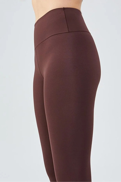 Coşkun GİYİM Women's Yülekbel Modal Fleece-Lined Beliza Tights Brown 1037