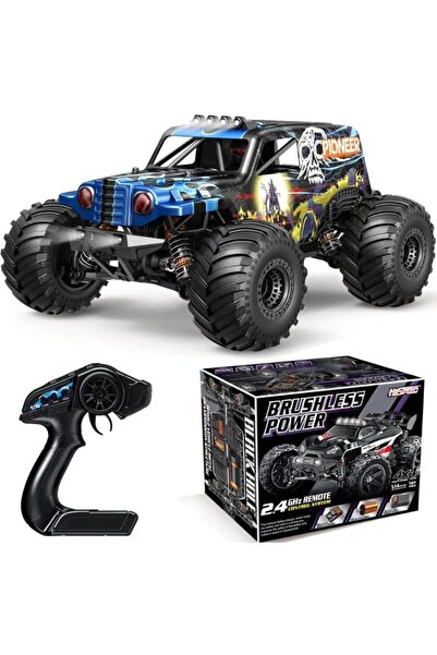 Colorland Polar Lights Brushless 4‑WD Monster Truck RC Car Blue 1:14 Scale HS...