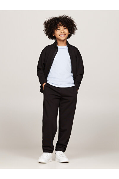 Tommy Hilfiger Kids Black Zip-Thru Sweatshirt And Joggers Set