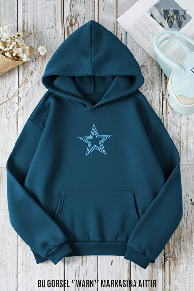 warn Petrol Star Yıldız Taş cu imprimeu 3 fire K cu glugă Sweat tricou O supr...