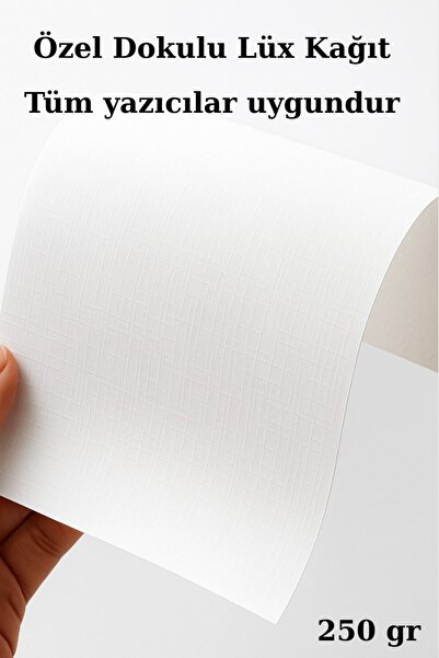 Deniz Karton 10 Adet A4 Dokulu Fantazi̇ Tuale Kağit 250 Gr