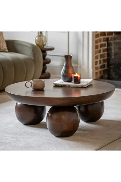 larissa design masif ahşap orta sehpa