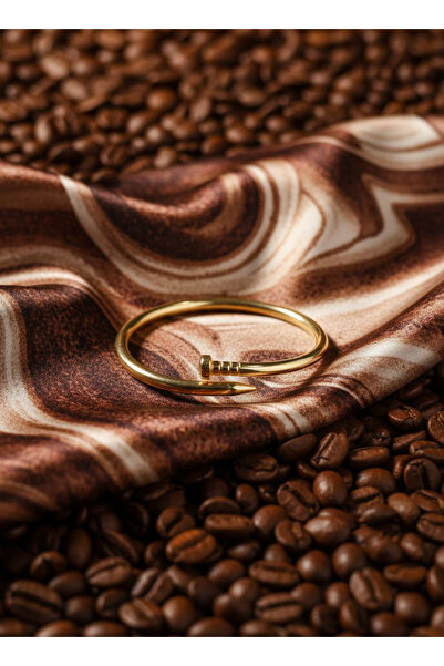 BBR Collection Trend Çivi Model Su Yolu Altın Kaplama Çelik Bilezik 💫