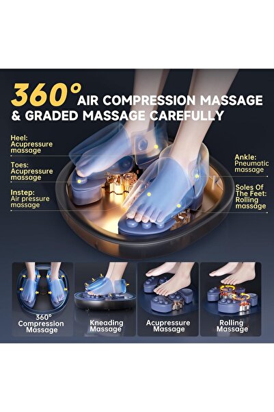 Sumkyle Foot massager machine with Heat Function, Deep Kneading Massager Mach...