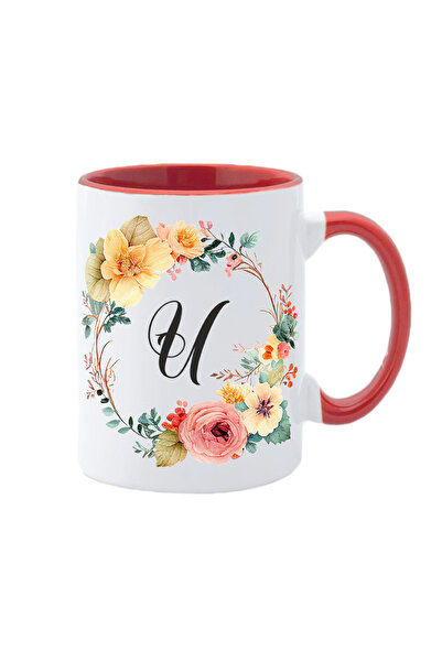 AFFIX THE DIFFERENT PERSPECTIVE Cana alba personalizata cu initiala numelui i...