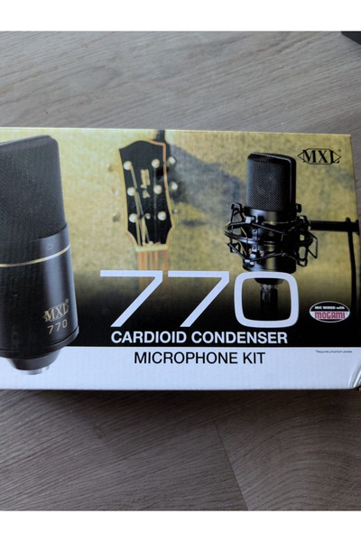 MXL ميكروفون مكثف قلبي الشكل 770، سلكي، رمادي