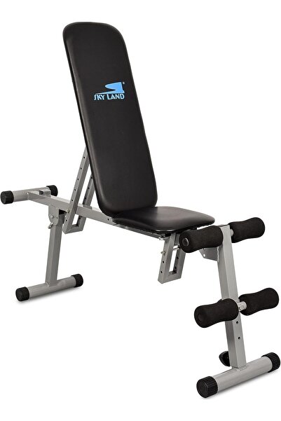 SKY LAND مقعد رياضي قابل للتعديل EM-1525، مقعد قابل للطي لتمارين البطن والضغط، تمارين قوية لكامل الجسم