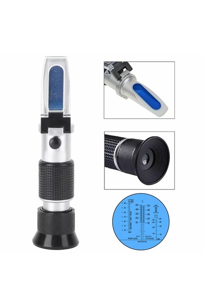 zola Διαθλασίμετρο για υγρά αυτοκινήτων, αντιψυκτικό, οξύ μπαταρίας και υγρό υαλοκαθαριστήρων, 15 cm