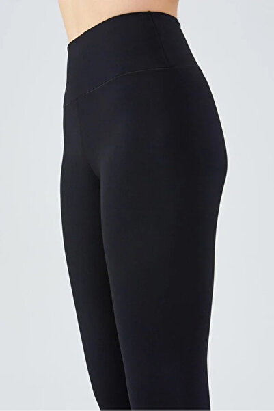 Coşkun GİYİM Women's Yülekbel Modal Fleece-Lined Beliza Tights Black 1037