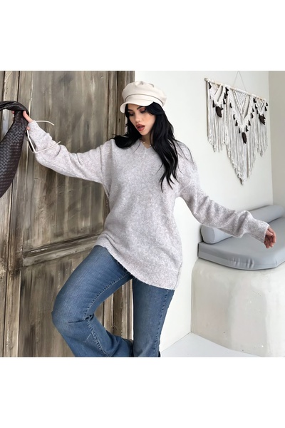 DİMA V-Neck Standard Size Knitwear Sweater