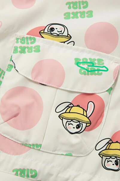 ERKE Women / Girls White Raincoat (Model Code:76223102033)