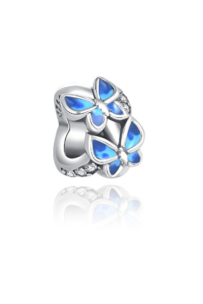 Bijuterii Nadiela Talisman Argint 925, Charm pentru bratari – Sweet Butterflies