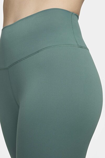Nike One High Rise Leggings Full Length 2 Pockets High Waisted Shaping / Sculpting Leggings Green