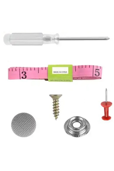 zola Κιτ επισκευής οροφής αυτοκινήτου, 60 πριτσίνια, κατασκευασμένο από μέταλλο και πλαστικό, μήκος βίδας 13 mm, ασημί