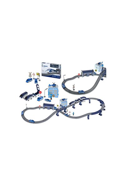 kik Electric Train Set - Police Theme, 92 Pieces (~300 cm)