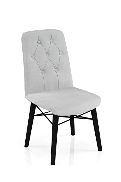 Desire JENA Chair modern, black leg, babyface textile suitable kitchen,living...
