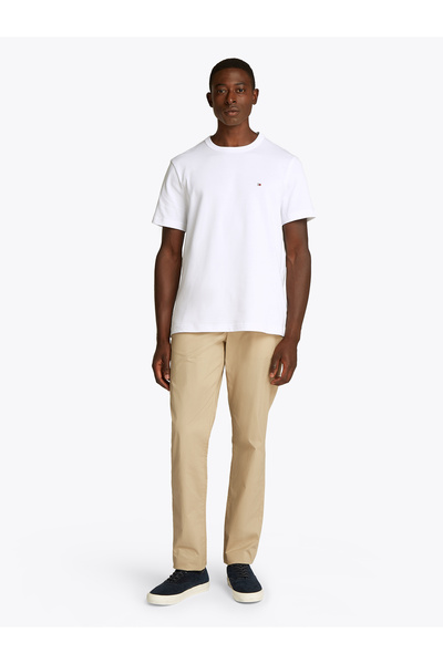 Tommy Hilfiger Men White Essential Relaxed Fit Crew Neck Short Sleeve T-Shirt