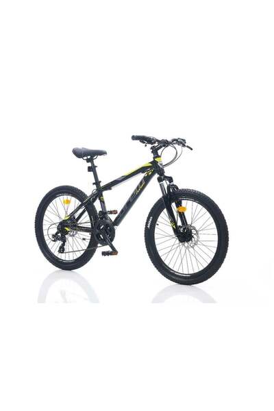 Corelli FELİX 2.2 ERKEK DAĞ BİSİKLETİ 355H MD 24 JANT 24 VİTES SİYAH SARI GRİ