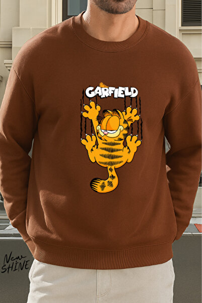 New Shine سويت شيرت جارفيلد مطبوع برقبة دائرية
