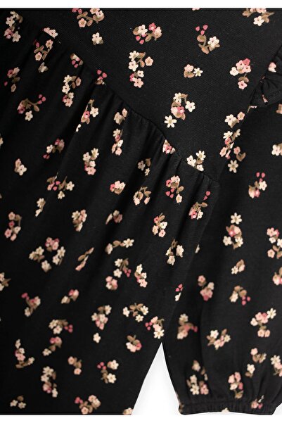 Cigit Φόρεμα με σχέδιο ελαφρύ 1-7 ετών Μαύρο