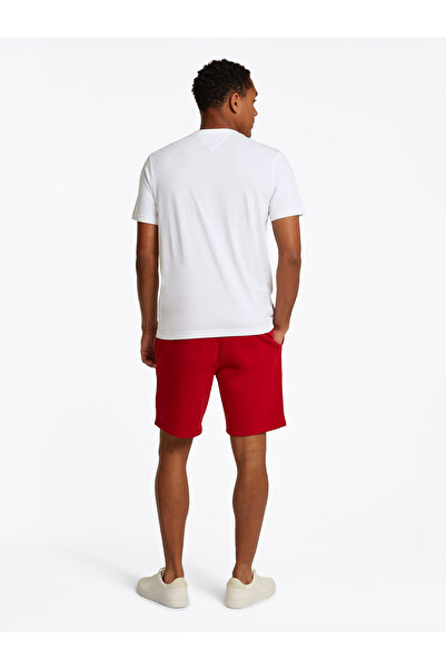 Tommy Hilfiger Men White Logo Short Sleeve Crew Neck T-Shirt