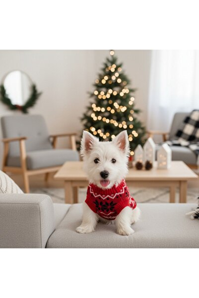 OEM Pulover elegant de Crăciun, cu renul Rudolph, pentru animale de companie mici și mijlocii, XINA2310