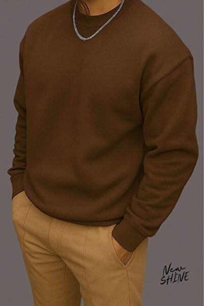 New Shine سويت شيرت بياقة دائرية غير مطبوع