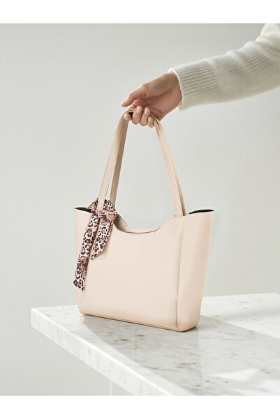 Nudia LUMİ Средно голяма чанта с шал, цип и магнитно затваряне