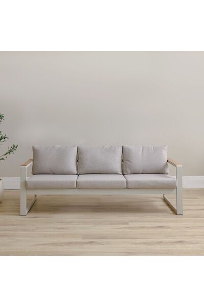 Danube Home Roma 3-Seater Sofa – Cream Indoor Sofa with Elegant Design & Premium Comfort