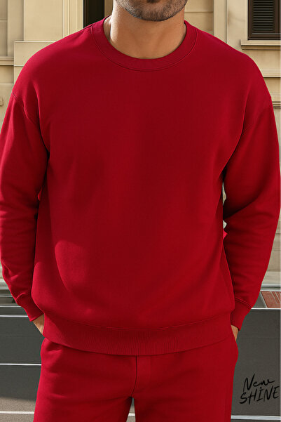 New Shine سويت شيرت بياقة دائرية غير مطبوع